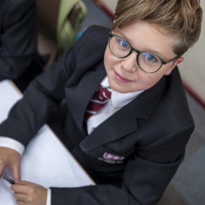 Student in uniform